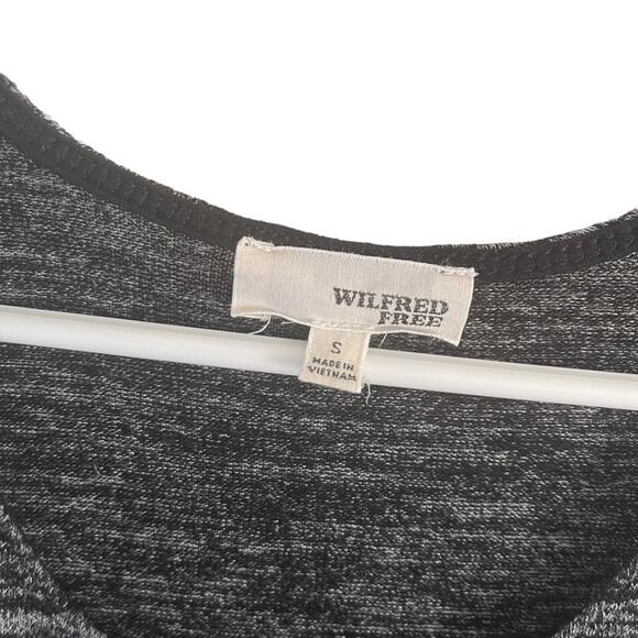 Wilfred Free Ornella Sleeveless Tank Top Split Sides Heather Black Womens Small - Picture 6 of 9